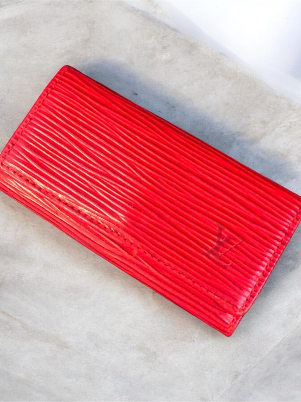 Louis Vuitton Red Epi Leather Key Holder